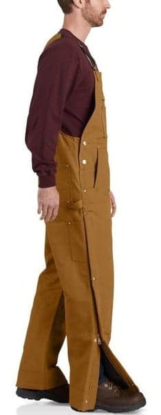 Carhartt M's Firm Duck Insulated Bib Overall Carhartt Brown, view: 5