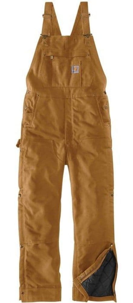 Carhartt M's Firm Duck Insulated Bib Overall Carhartt Brown, view: 0