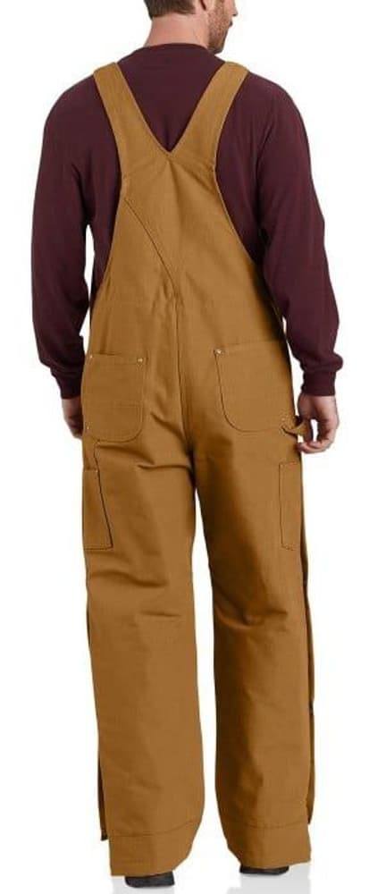 Carhartt M's Firm Duck Insulated Bib Overall Carhartt Brown, view: 2