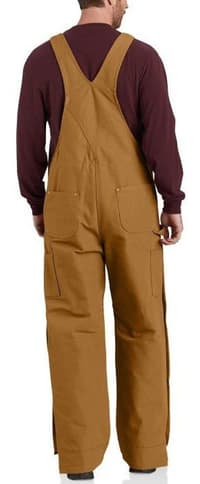 Carhartt M's Firm Duck Insulated Bib Overall Carhartt Brown - view: 2