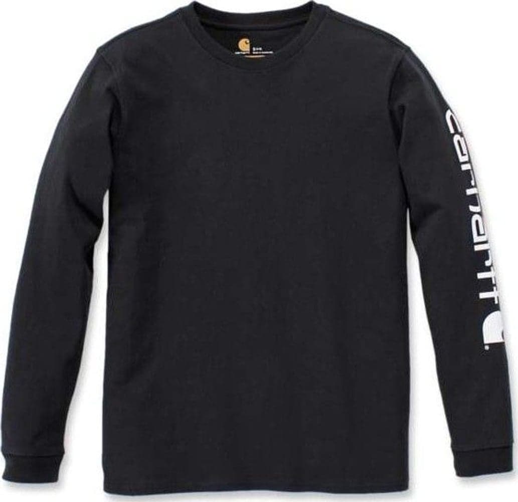 Carhartt W's Workwear Logo L/S T-Shirt Black, view: 0