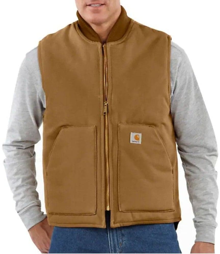 Carhartt M's Insulated Rib Collar Vest Carhartt® Brown, view: 0