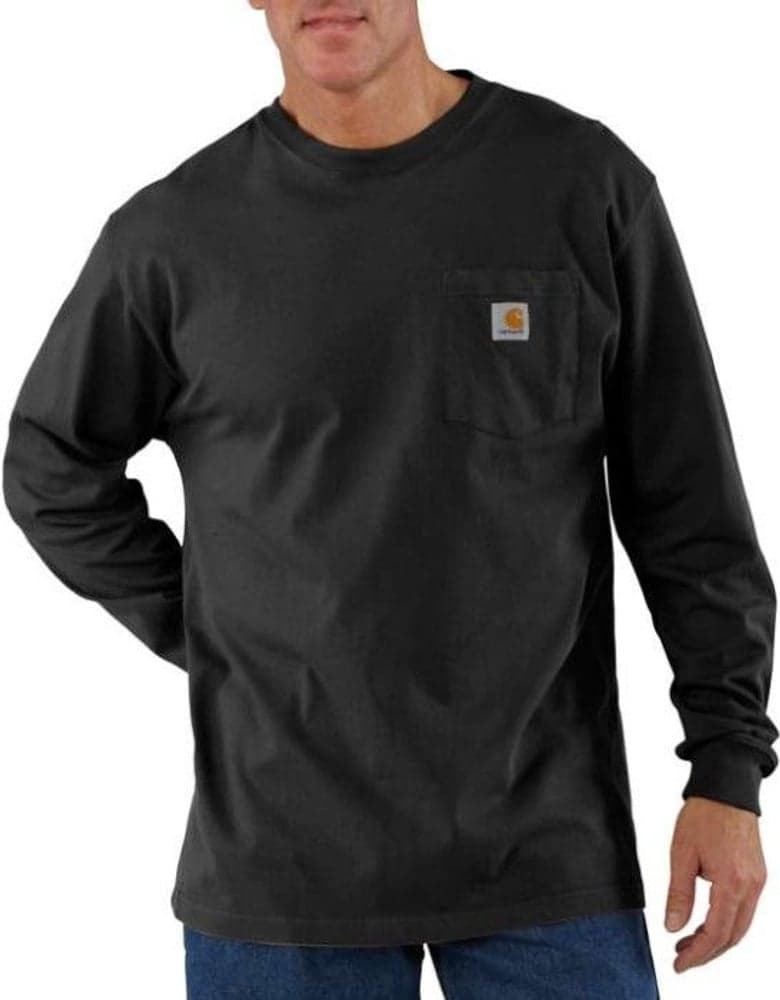 Carhartt M's Workwear Pocket L/S T-Shirt Black, view: 1