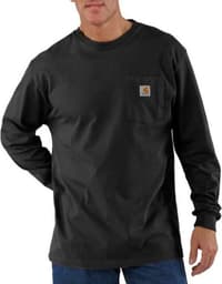 Carhartt M's Workwear Pocket L/S T-Shirt Black - view: 1