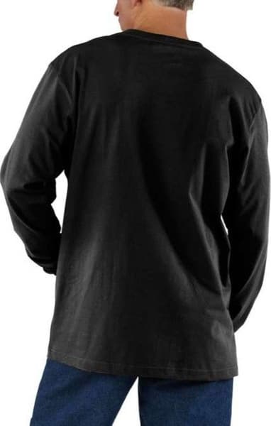Carhartt M's Workwear Pocket L/S T-Shirt Black, view: 2