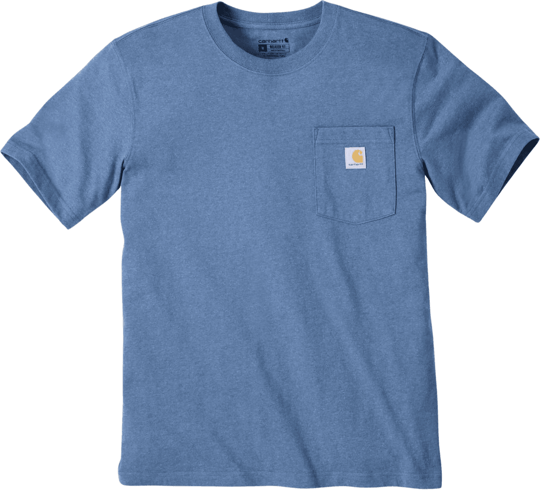 Carhartt M's Workwear Pocket S/S T-Shirt Thundercloud Heather, view: 0