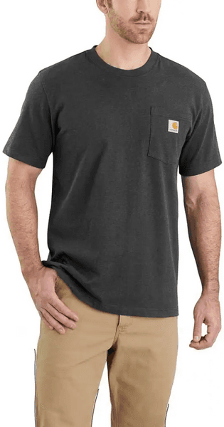 Carhartt M's Workwear Pocket S/S T-Shirt Carbon Heather, view: 1