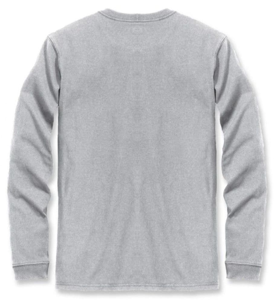 Carhartt W's Workwear Pocket L/S T-Shirt Heather Grey, view: 1