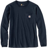 Carhartt W's Workwear Pocket L/S T-Shirt Navy - view: 0