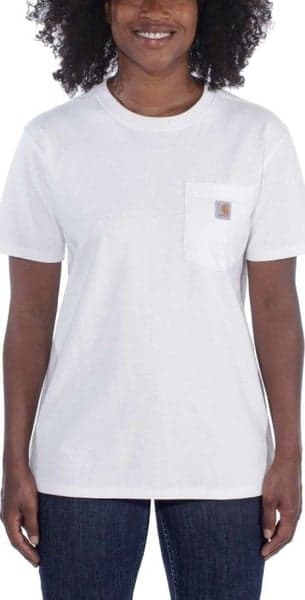 Carhartt W's Workwear Pocket S/S T-Shirt White, view: 1