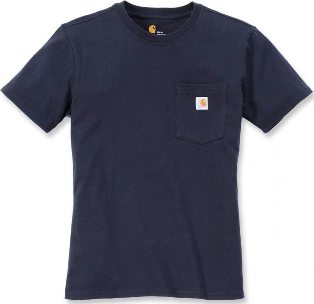 Carhartt W's Workwear Pocket S/S T-Shirt Navy, view: 0