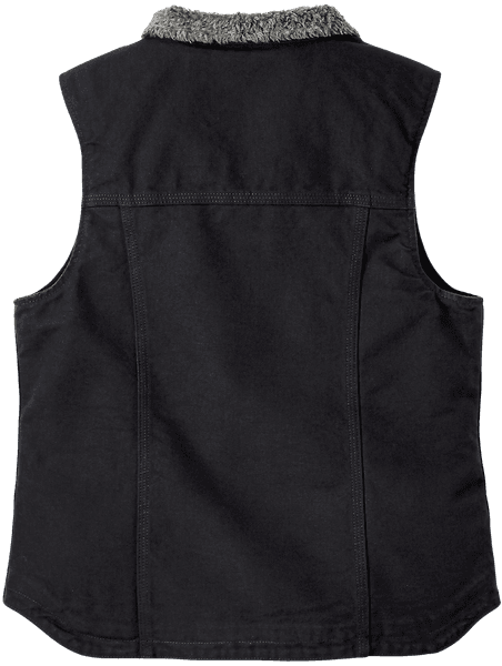 Carhartt W's Sherpa Lined Mock Neck Vest Black, view: 1