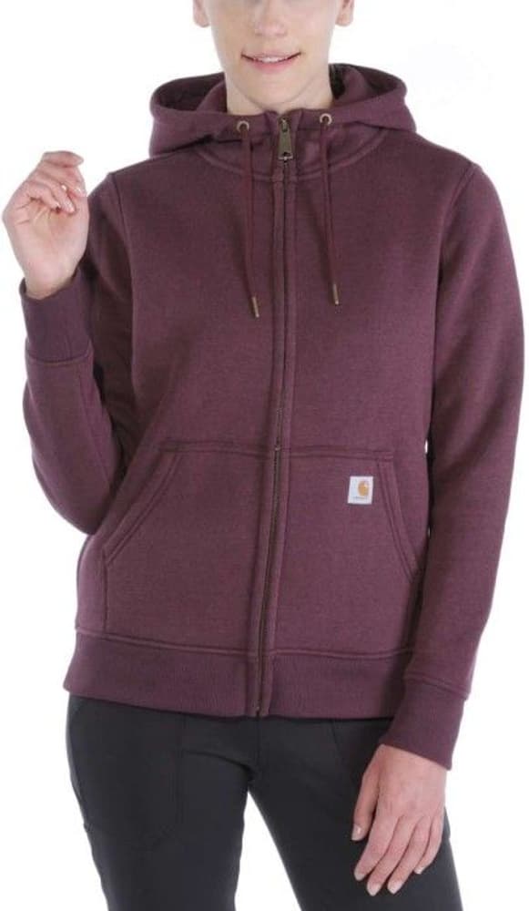 Carhartt W's Clarksburg Zip Sweatshirt Fudge Heather, view: 0