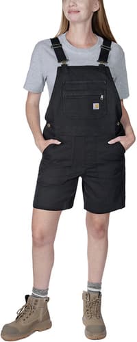 Carhartt W's Relaxed Fit Canvas Shortall Black - view: 1