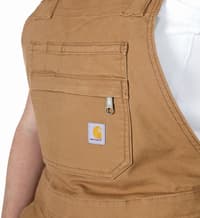 Carhartt W's Relaxed Fit Canvas Shortall Carhartt Brown - view: 4