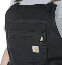 Carhartt W's Relaxed Fit Canvas Shortall Black - view: 3