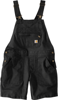 Carhartt W's Relaxed Fit Canvas Shortall Black - view: 0