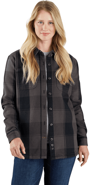 Carhartt W's Loose Fit Twill Shirt Jacket Black, view: 2