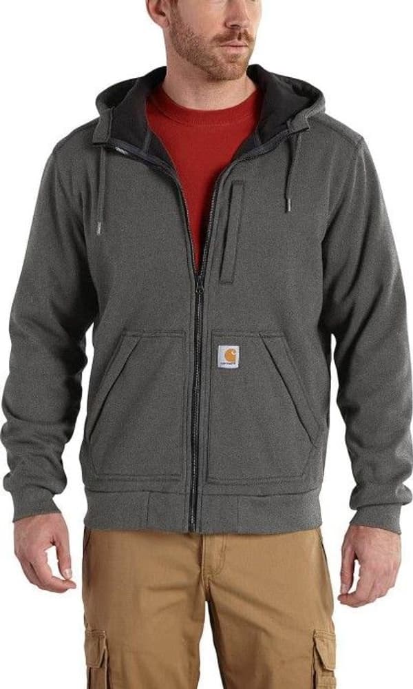 Carhartt Wind Fighter Hooded Sweatshirt Carbon Heather, view: 1