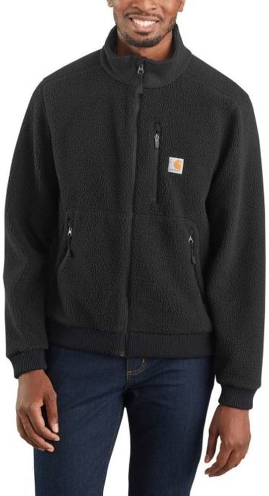 M's Relaxed Fit Fleece Jacket Black, view: 1