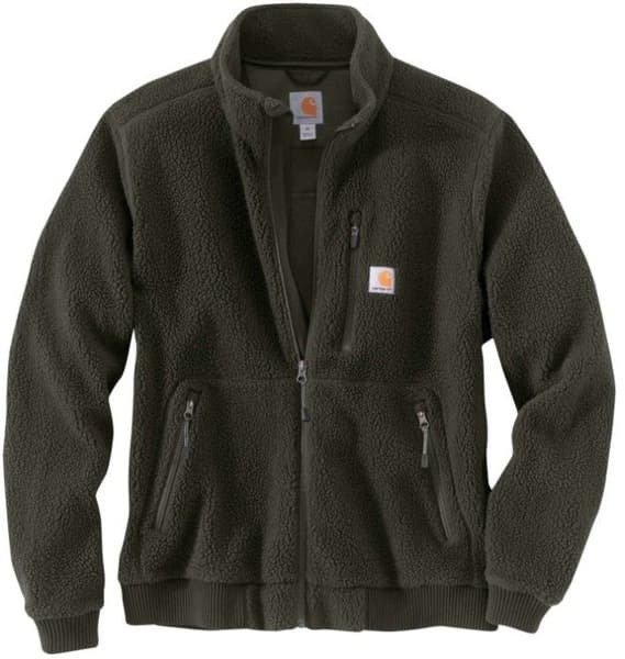 M's Relaxed Fit Fleece Jacket Basil Heather, view: 0