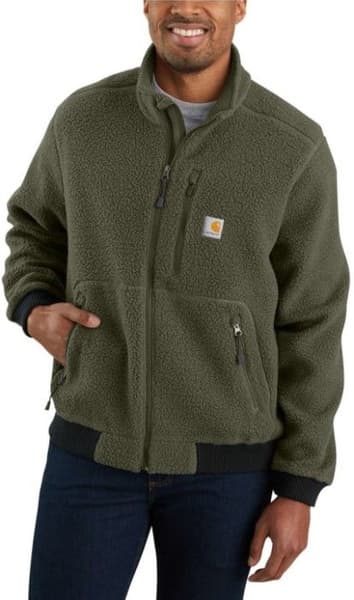 M's Relaxed Fit Fleece Jacket Basil Heather, view: 1