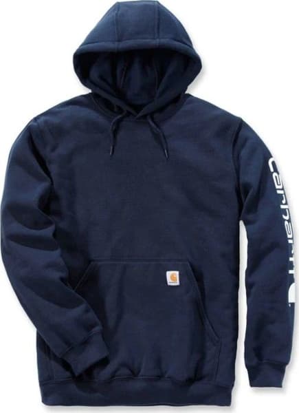 Carhartt M's Sleeve Logo Hooded Sweatshirt Navy, view: 0
