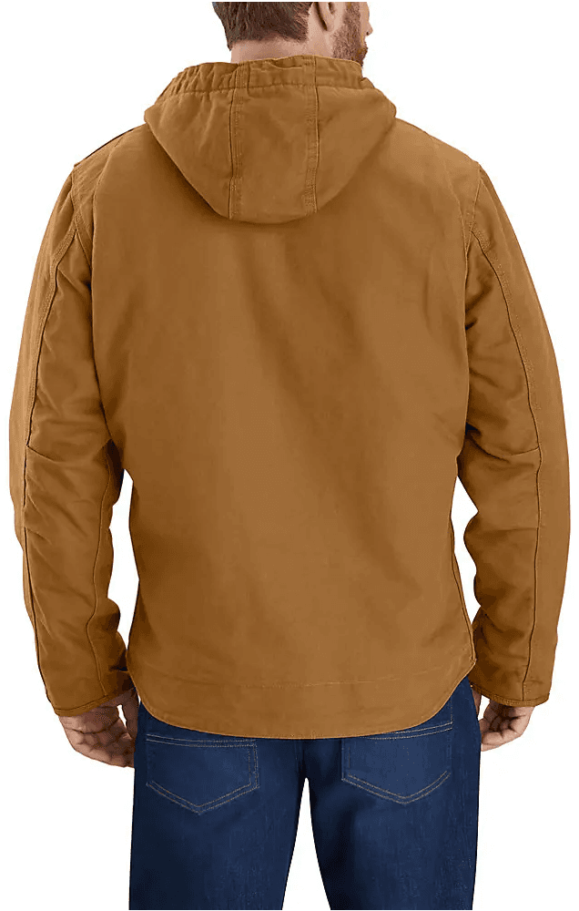 Carhartt M's Washed Duck Sherpa Lined Jacket Carhartt® Brown, view: 2