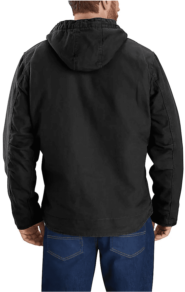 Carhartt M's Washed Duck Sherpa Lined Jacket Black, view: 3