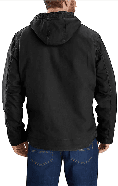 Carhartt M's Washed Duck Sherpa Lined Jacket Black, view: 3