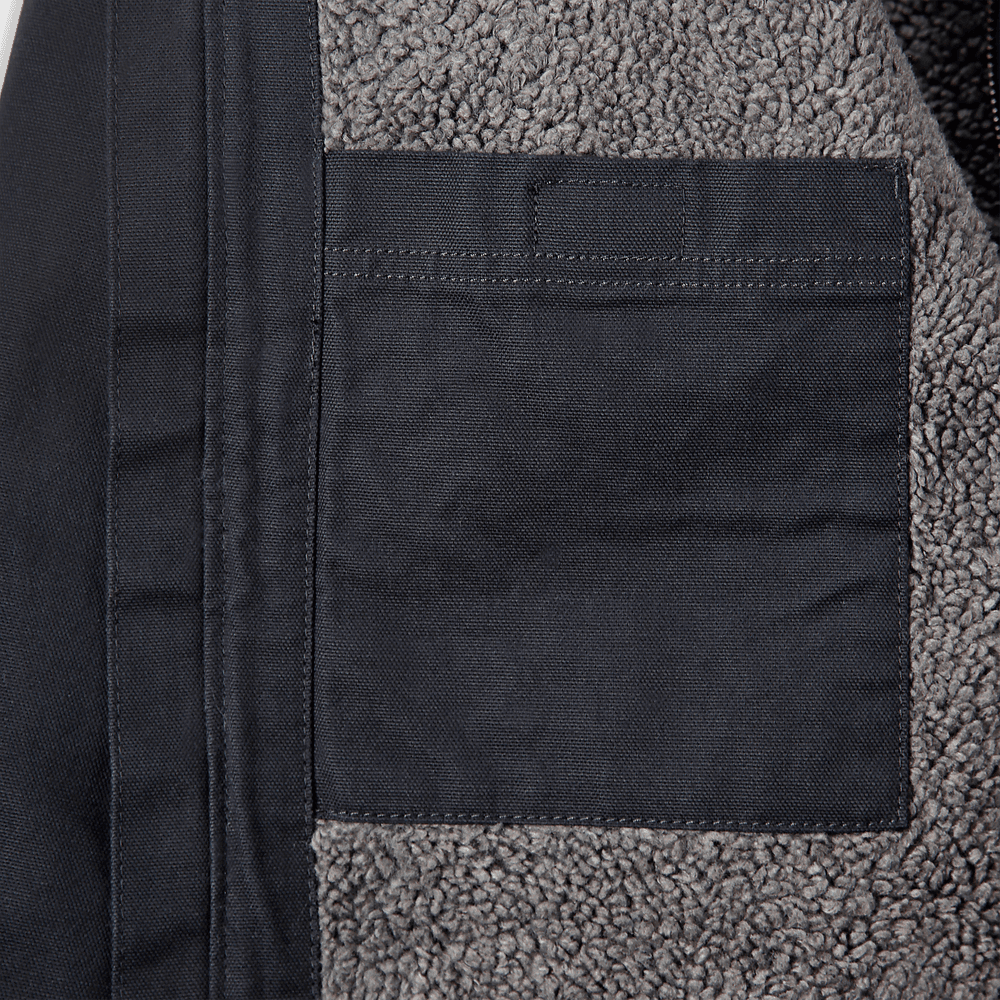 Carhartt M's Washed Duck Sherpa Lined Jacket Black, view: 4