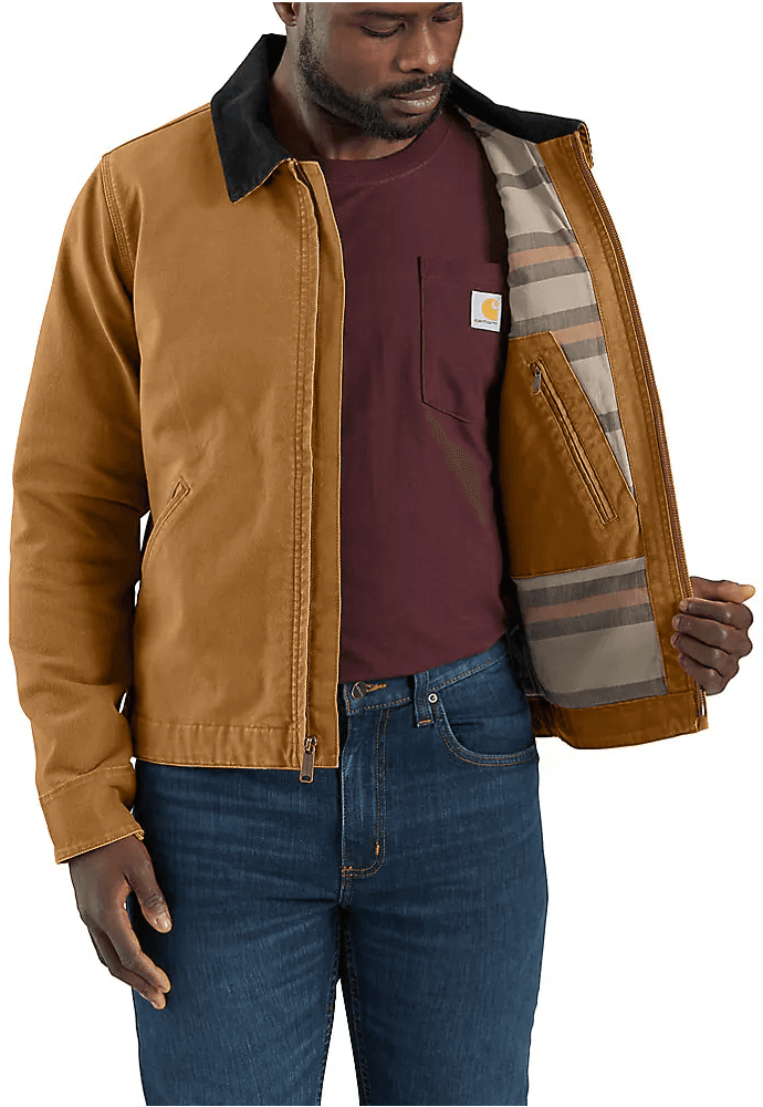 Carhartt M's Relaxed Fit Duck Detroit Jacket Carhartt® Brown, view: 5