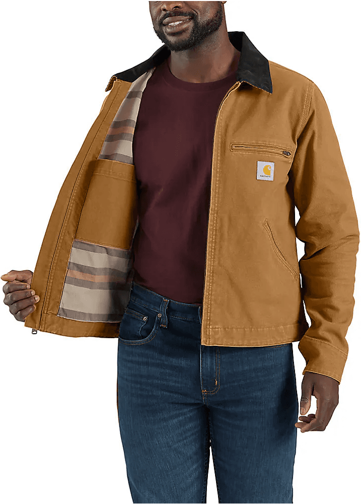 Carhartt M's Relaxed Fit Duck Detroit Jacket Carhartt® Brown, view: 6