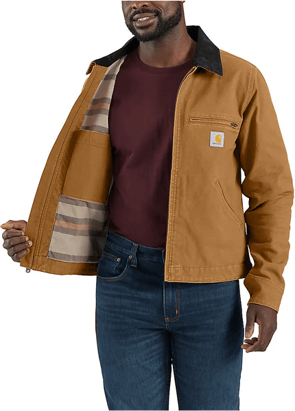 Carhartt M's Relaxed Fit Duck Detroit Jacket Carhartt® Brown, view: 6