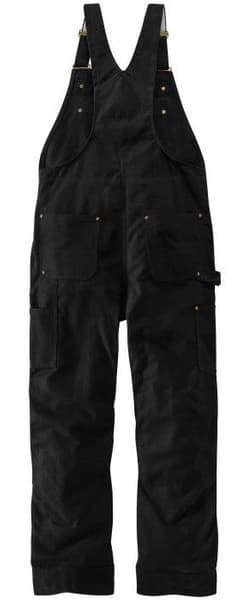 Carhartt M's Firm Duck Insulated Bib Overall Black, view: 1