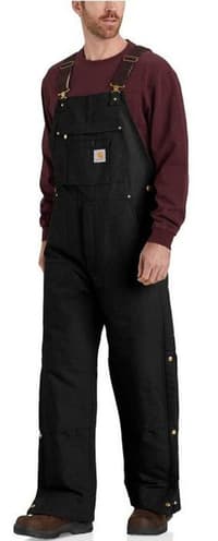 Carhartt M's Firm Duck Insulated Bib Overall Black - view: 2