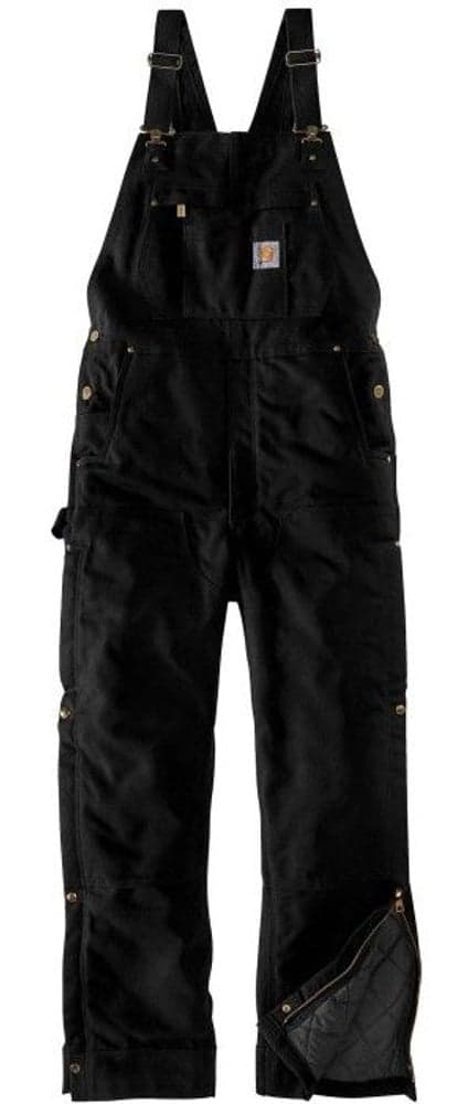 Carhartt M's Firm Duck Insulated Bib Overall Black, view: 0