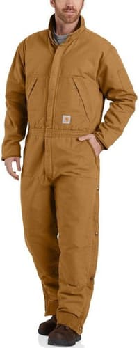Carhartt M's Washed Duck Insulated Coverall Carhartt® Brown - view: 2