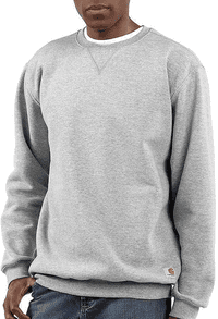 Carhartt M's Midweight Crewneck Sweatshirt Heather Grey - view: 1