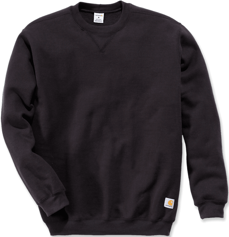 Carhartt M's Midweight Crewneck Sweatshirt Black, view: 0