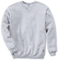 Carhartt M's Midweight Crewneck Sweatshirt Heather Grey - view: 0