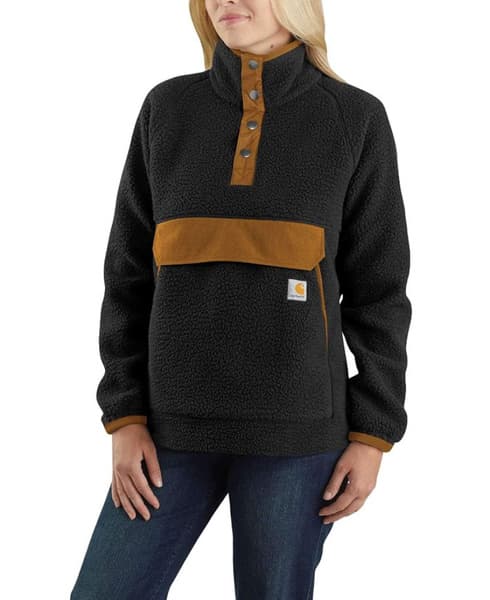 Relaxed Fit Fleece Pullover Black, view: 0