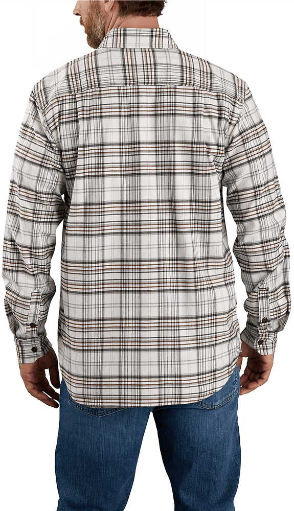 Carhartt M's Midweight Flannel L/S Plaid Shirt Malt, view: 2