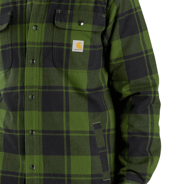 Flannel Sherpa-Lined Shirt Jac Chive, view: 1