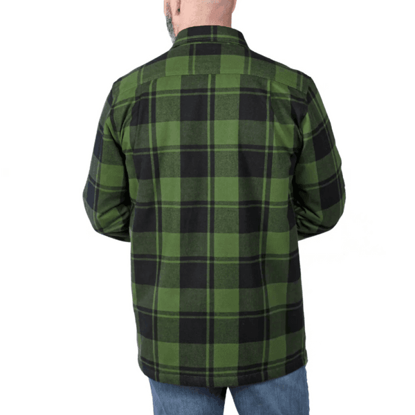 Flannel Sherpa-Lined Shirt Jac Chive, view: 2