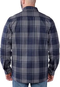 Carhartt M's Flannel Sherpa Lined Shirt Jacket Navy - view: 4