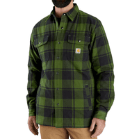 Flannel Sherpa-Lined Shirt Jac Chive - view: 0