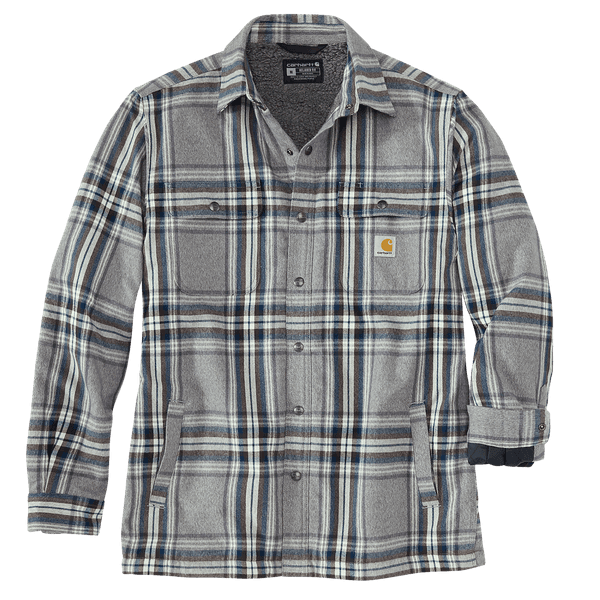 Flannel Sherpa Lined Asphalt, view: 2