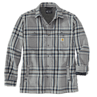 Flannel Sherpa Lined Asphalt - view: 2
