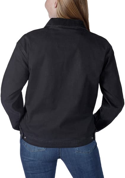 Carhartt W's Relaxed Fit Canvas Detroit Jacket Black, view: 4
